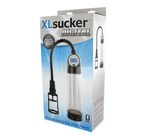 XLSUCKER - digitálna pumpa na penis (priehľadná)
