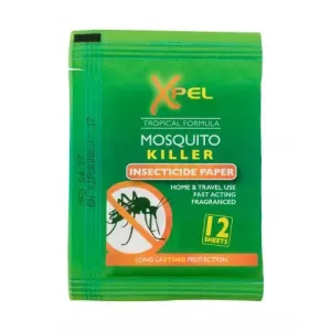 Xpel Mosquito & Insect Mosquito Killer Insecticide Paper 12 ks repelent unisex