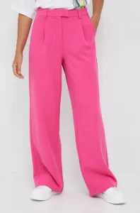 Nohavice Y.A.S dámske, ružová farba, široké, vysoký pás #4838383