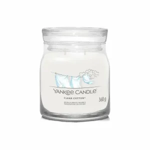 Yankee Candle Aromatická sviečka Signature sklo stredná Clean Cotton 368 g