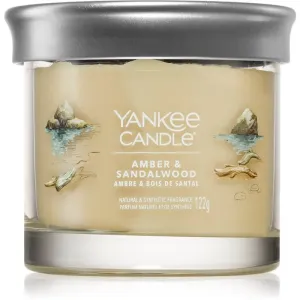 Yankee Candle Aromatická sviečka Signature tumbler malý Amber & Sandalwood 122 g