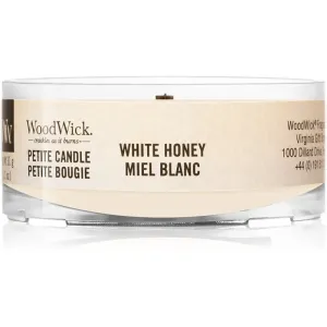 Woodwick White Honey votívna sviečka s dreveným knotom 31 g #71636