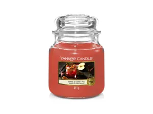 Yankee Candle Aromatická sviečka Classic stredná Apple & Sweet Fig 411 g