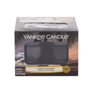 Yankee Candle Aromatické čajové sviečky Black Coconut 12 x 9,8 g