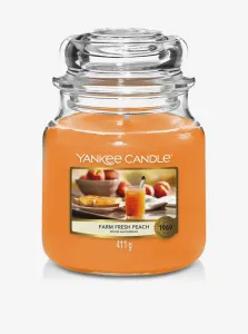 Yankee Candle Aromatická sviečka Classic stredný Farm Fresh Peach 411 g