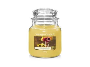 Yankee Candle Aromatická sviečka Classic stredná Gold en Autumn 411 g