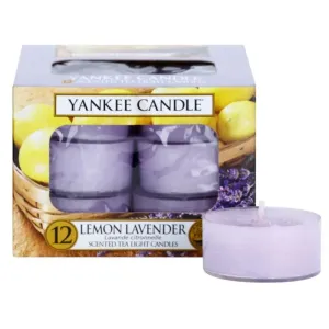 Yankee Candle Aromatické čajové sviečky Lemon Lavender 12 x 9,8 g