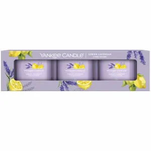 Yankee Candle Lemon Lavender darčeková kazeta vonná sviečka 3 x 37 g unisex
