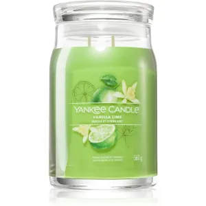 Yankee Candle Aromatická sviečka Signature sklo veľké Vanilla Lime 567 g