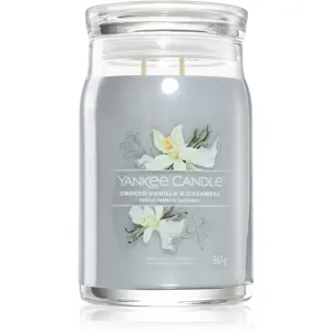 Yankee Candle Aromatická sviečka Signature sklo veľké Smoked Vanilla & Cashmere 567 g