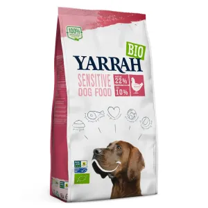 Yarrah Bio Sensitive s Bio kuracím & Bio ryžou - výhodné balenie: 2 x 10 kg