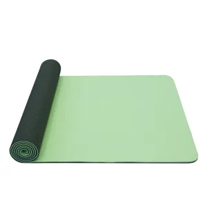 Podložka na jógu YATE yoga mat dvojvrstvová / zelená / materiál TPE