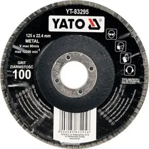 Yato Kotúč lamelový korundový 125 × 22,2 mm vypuklý brúsny P80
