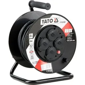 YATO Predlžovací kábel bubnový, 4 zásuvky, IP44, 16 A,  20 m