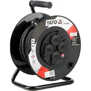 YATO Predlžovací kábel bubnový, 4 zásuvky, IP44, 16 A,  30 m
