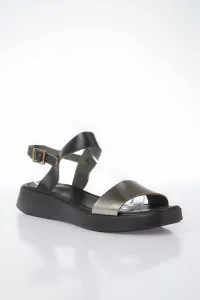 Yaya by Hotiç Women's Black Genuine Leather Sandals