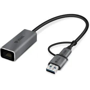 Adaptér YENKEE YTC 013 USB C na RJ45