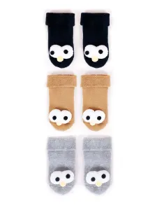 Yoclub Kids's Cotton Baby Boys' Terry Socks Patterns Colors 3-pack SKA-0049C-AA0B #2782143