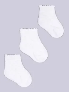 Yoclub Kids's Girls' Jacquard Socks 3-pack SKL-0006G-0100 #5062260