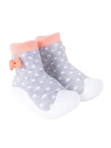 Yoclub Kids's Baby Girls' Anti-skid Socks With Rubber Sole OBO-0135G-AA0B #4481095