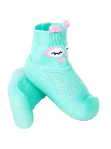 Yoclub Kids's Baby Girls' Anti-skid Socks With Rubber Sole OBO-0173G-5000 #735005