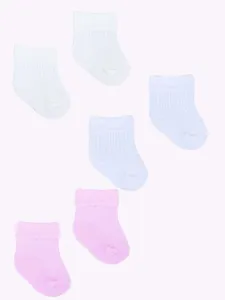 Yoclub Kids's Baby Girls' Turn Cuff Cotton Socks 3-pack SKA-0009U-0000-001 #4475739