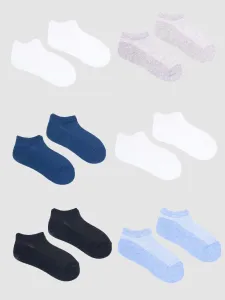 Yoclub Kids's Boys' Ankle Thin Cotton Socks Basic Plain Colours 6-pack SKS-0027C-0000-001