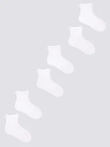 Yoclub Kids's 3Pack Girl's Socks With Frill SKL-0008G-0100 #5685414