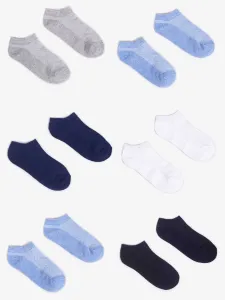 Yoclub Kids's Boys' Ankle Thin Cotton Socks Basic Plain Colours 6-Pack SKS-0027C-0000-003 #6544158