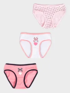 Yoclub Kids's Cotton Girls' Briefs Underwear 3-Pack BMD-0033G-AA30-001 #6536526