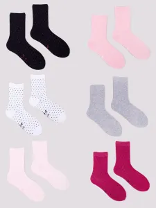 Yoclub Kids's Girls' Socks 6-Pack SKA-0128G-AA00 #7141081