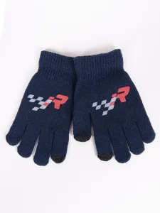 Yoclub Kids's Gloves RED-0108C-AA5E-001 Navy Blue #4827940