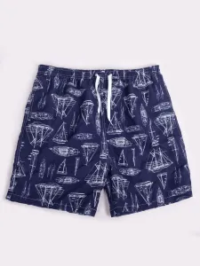 Yoclub Kids's Swimsuits Boys' Beach Shorts P1 Navy Blue #9504511
