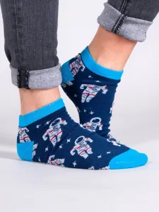 Yoclub Unisex's Ankle Funny Cotton Socks Patterns Colours SKS-0086U-A500 Navy Blue #4475717