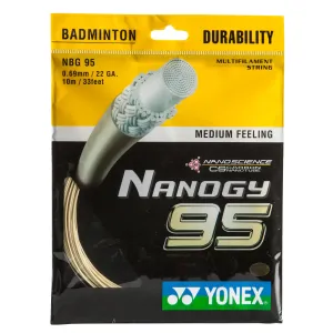 Yonex NANOGY 95 Bedmintonový výplet, zlatá, veľkosť os