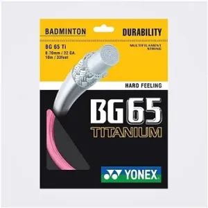 Yonex BG 65 Ti, 0,70 mm, 10 m, PINK