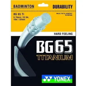Yonex BG 65 Ti, 0,70 mm, 10 m, WHITE