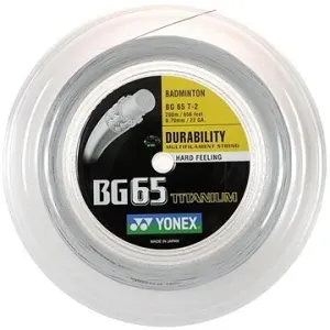 Yonex BG 65 Ti, 0,70 mm, 200 m, WHITE