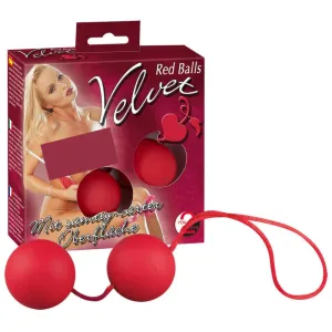You2Toys Velvet Red Balls - venušine guličky (červené)