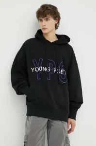 Bavlnená mikina Young Poets Society Keno pánska, čierna farba, s kapucňou, s potlačou #8645032