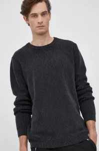 Bavlnený sveter Young Poets Society pánsky, čierna farba, teplý
