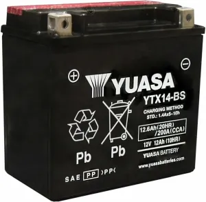 Batéria motocyklová 12V/12Ah YUASA YTX14-BS #5712603