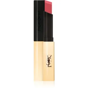 Yves Saint Laurent Rouge Pur Couture The Slim tenký zmatňujúci rúž s koženým efektom odtieň 12 Nu Incongru 2,2 g