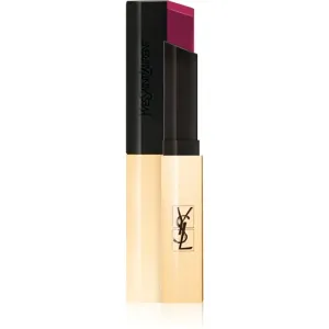 Yves Saint Laurent Rouge Pur Couture The Slim tenký zmatňujúci rúž s koženým efektom odtieň 4 Fuchsia Excentrique 2,2 g
