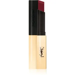 Yves Saint Laurent Rouge Pur Couture The Slim tenký zmatňujúci rúž s koženým efektom odtieň 5 Peculiar Pink 2,2 g