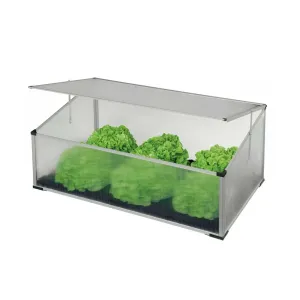 Polykarbonátový malý záhradný skleník 100 x 60 x 30/40 cm