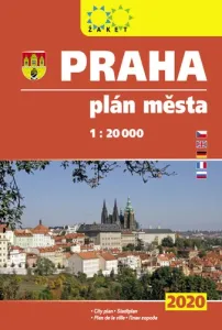 Praha plán města 1:20T knižní 2020, 23.vydání