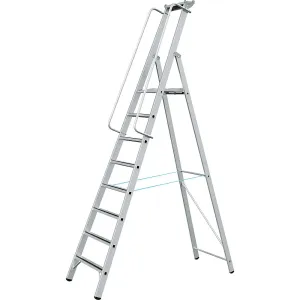 Hliníkový stojaci rebrík s veľkou plošinou ZARGES #3726712