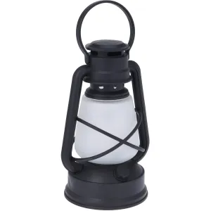 Kinekus Lampáš svietnik LED 22 cm dizajn petrolejka čierny