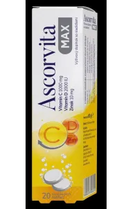 Ascorvita MAX vitamín C, D a zinok 20 šumivých tabliet #8489578